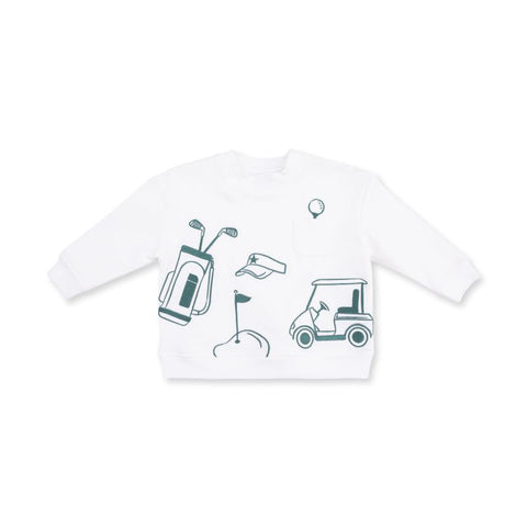 Organic Cotton Long Sleeve Sweatshirt and Jogger Set - Golf