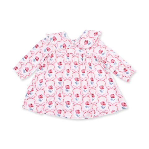 Bamboo Ruffle Collar Dress with Bloomers - Leslie Rose