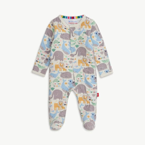 Organic Cotton Magnetic Footie - Little Lovin