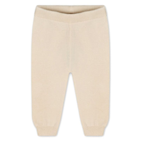 Organic Cotton Long Knit Pocket Pants - Natural