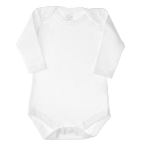 Basic White Long Sleeve Onesie