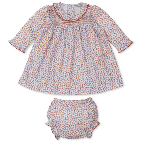 Pima Cotton Smocked Dress - Fall Floral