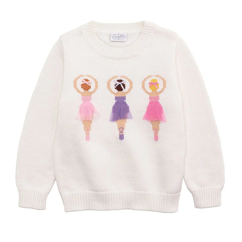 Cotton Long Sleeve Rollneck Sweater -  Ballerina