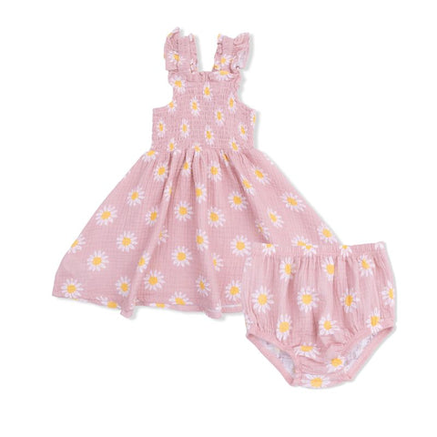 Muslin Ruffle Smocked Sundress with Bloomer - Caitlin's Daisy