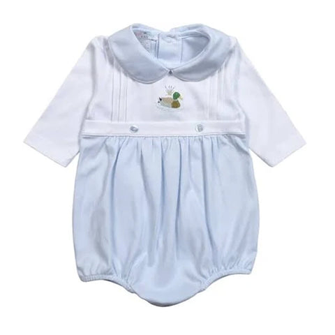 Pima Cotton Long Sleeve Bubble - Mallard Embroidery