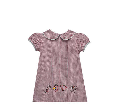 Bubble Sleeve Pleated Dress - Four Icon Gamecocks