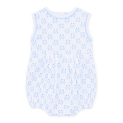 Pima Cotton Sleeveless Bubble - Little Crawlers in Blue - 3 Month