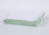 Muslin Swaddle Blanket with Pearl Pom Poms