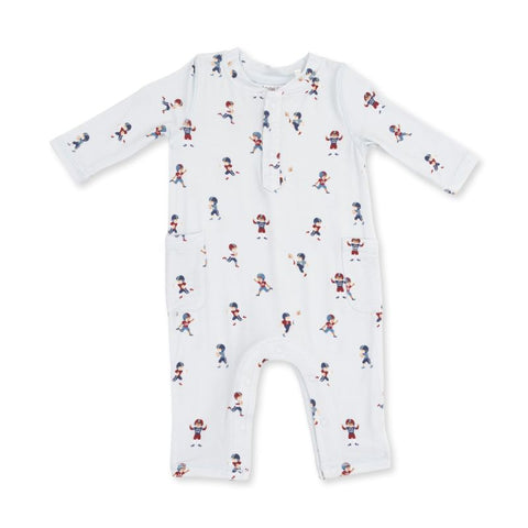Bamboo Long Sleeve Romper - Tiny Footballers
