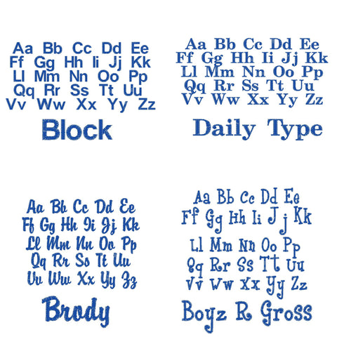 Name Fonts - Basics