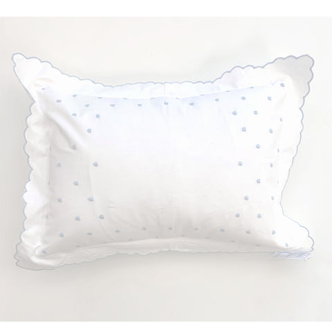 Swiss Dot Baby Pillow with Monogram