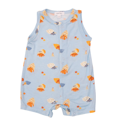 Bamboo Sleeveless Romper - Hermit Crabs