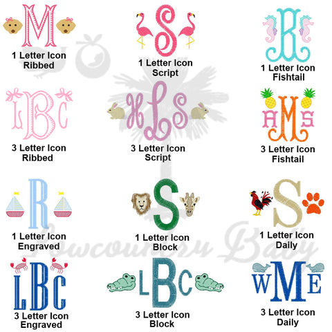 Mini Motifs Monogram Samples