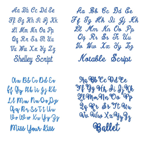 Name Fonts - Script